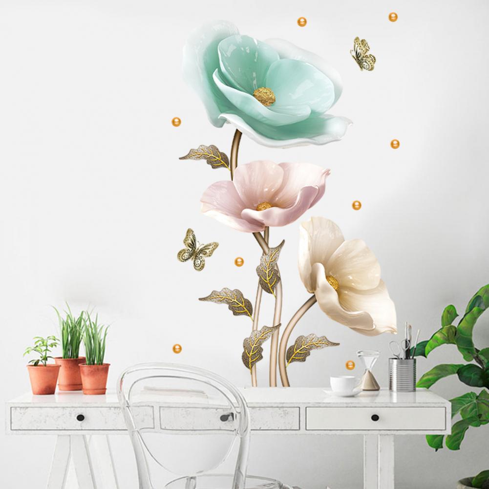 Elegant flower wall sticker