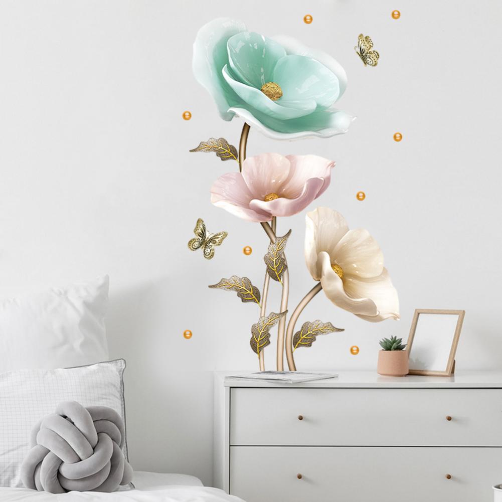 Elegant flower wall sticker