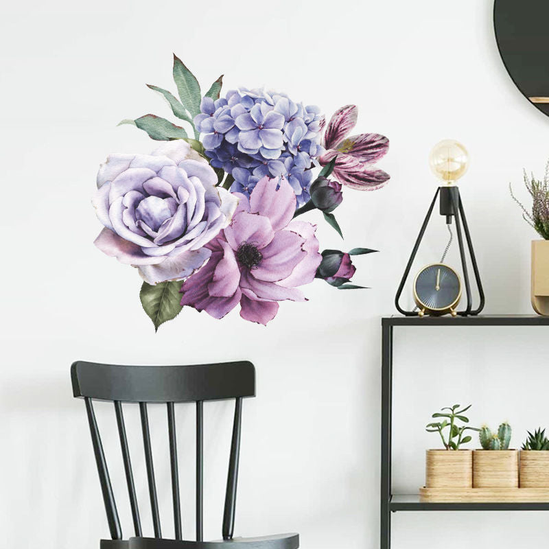 Elegant flower wall sticker