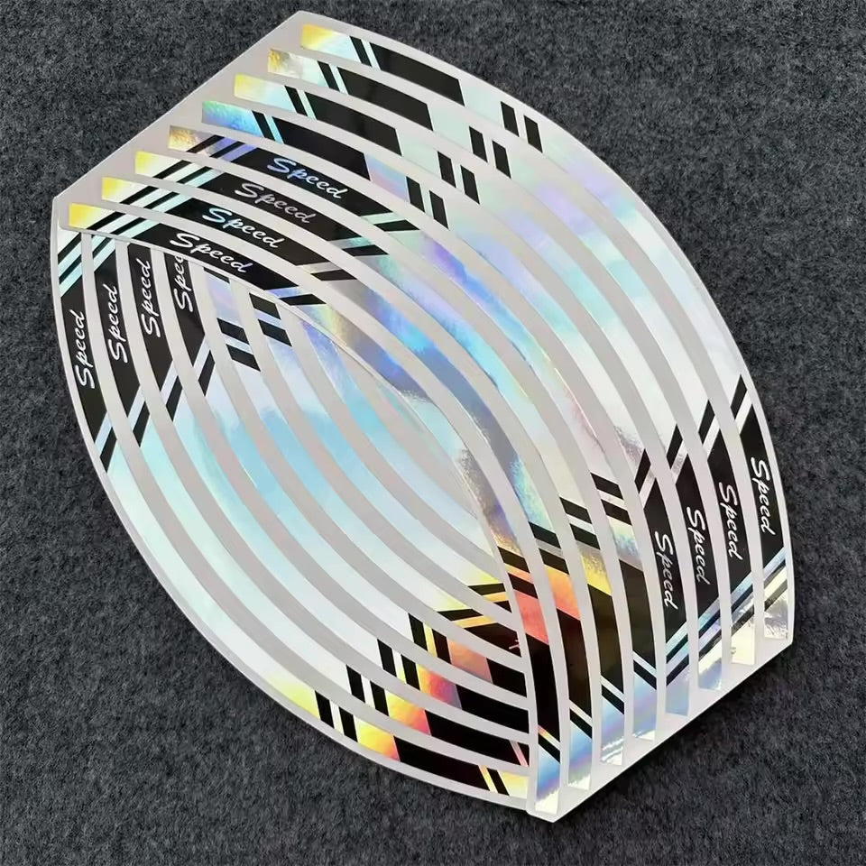 Rainbow Wheel Stickers