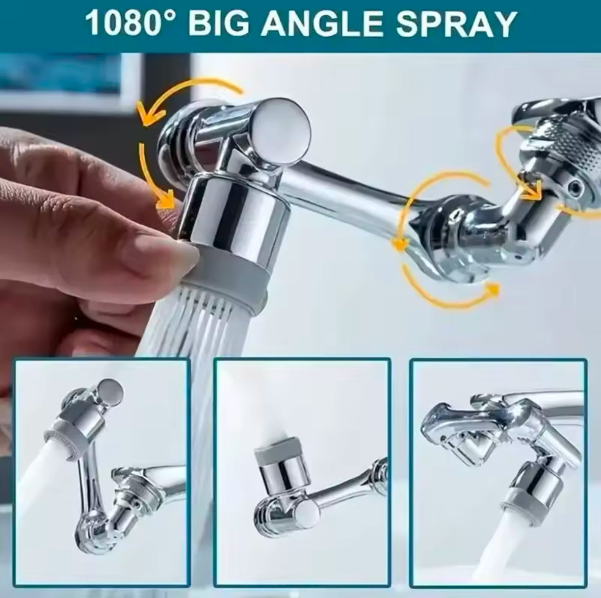 “AquaFlex 360° Multifunctional Copper Bathroom Faucet”