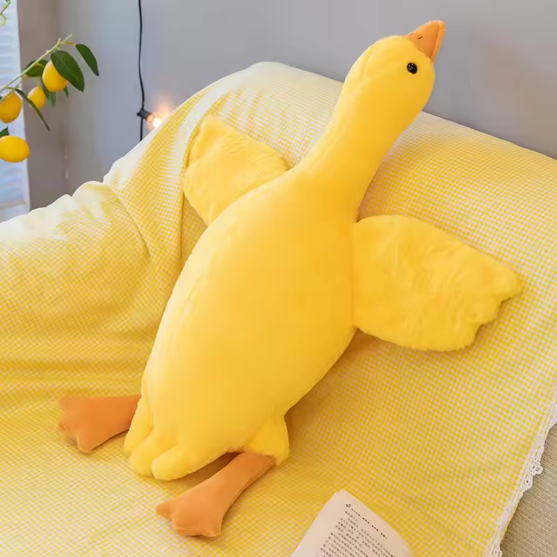 Giant Duck Plush Toy – Super Soft and Cuddly Goose Pillow