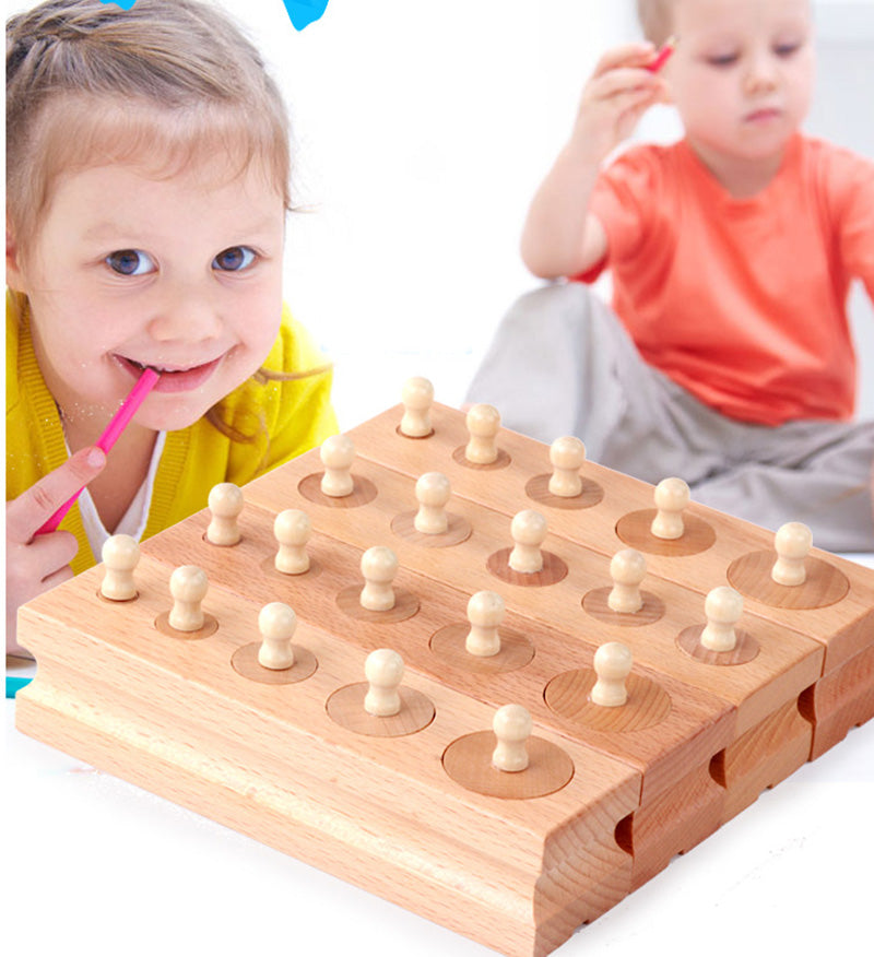 Wooden Montessori Cylinder Puzzle