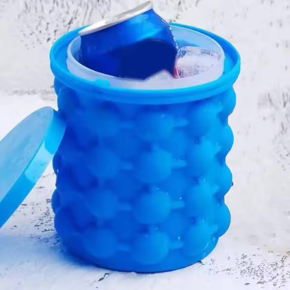 2-in-1 Silicone Ice Bucket & Tray
