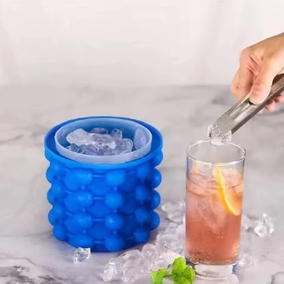 2-in-1 Silicone Ice Bucket & Tray