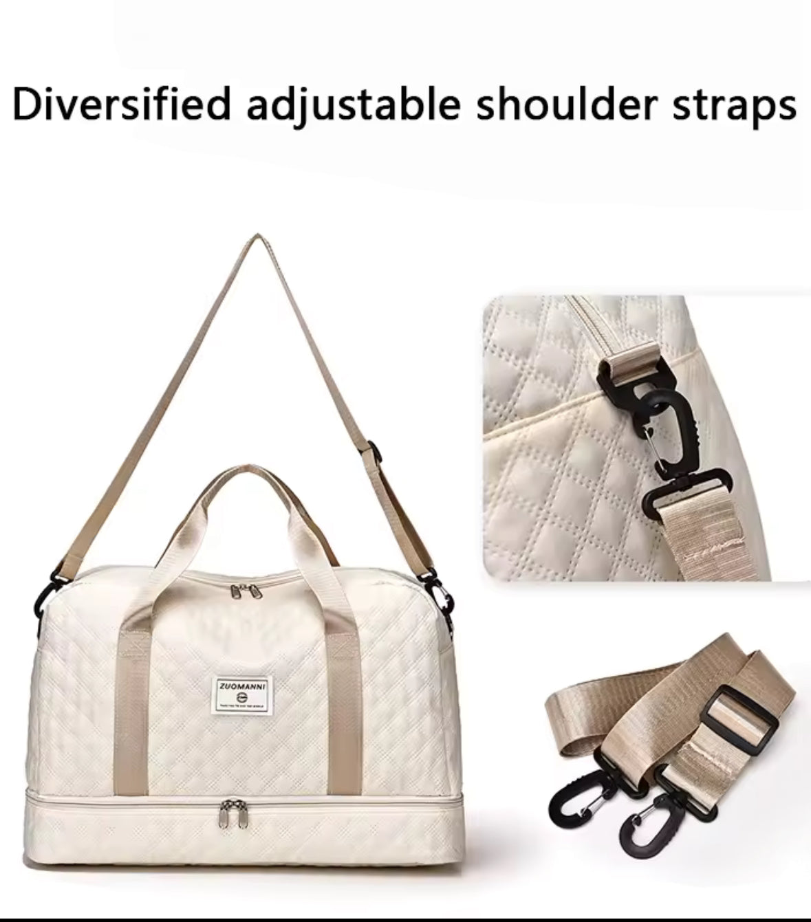 Spacious Travel Duffle with Shoe Compartment