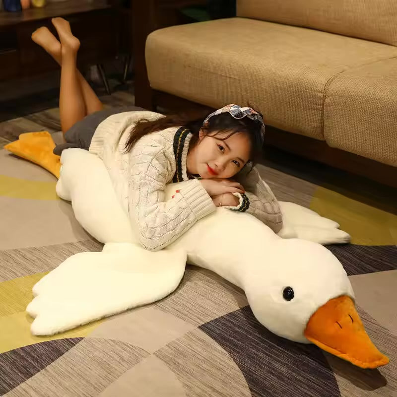 Giant Duck Plush Toy – Super Soft and Cuddly Goose Pillow