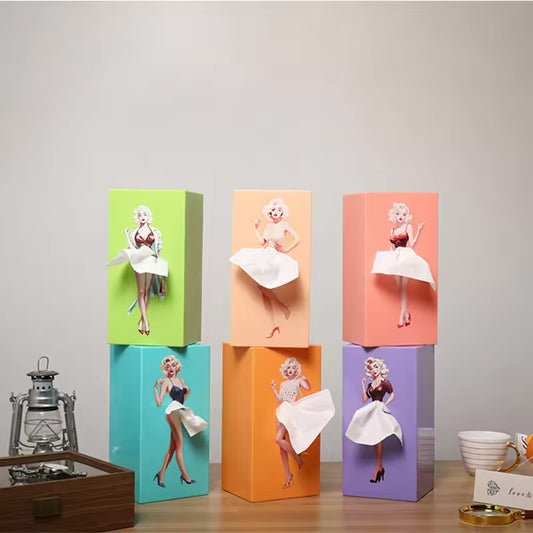 Anime Girl Tissue Box – Cute Puffy Skirt Decor