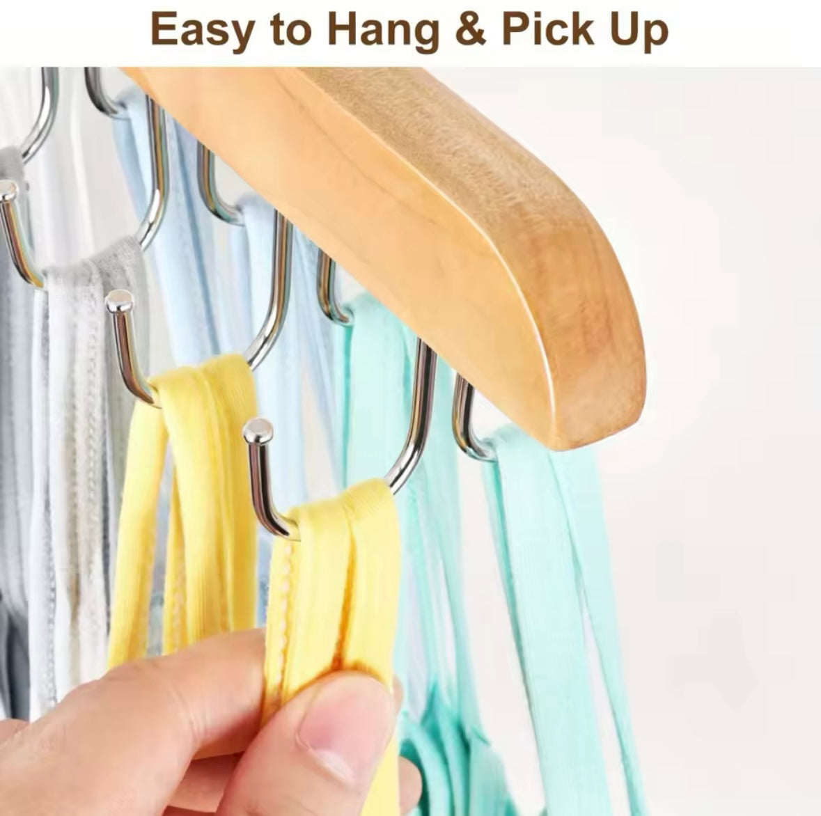The 20-Hook Wooden Camisole Hanger