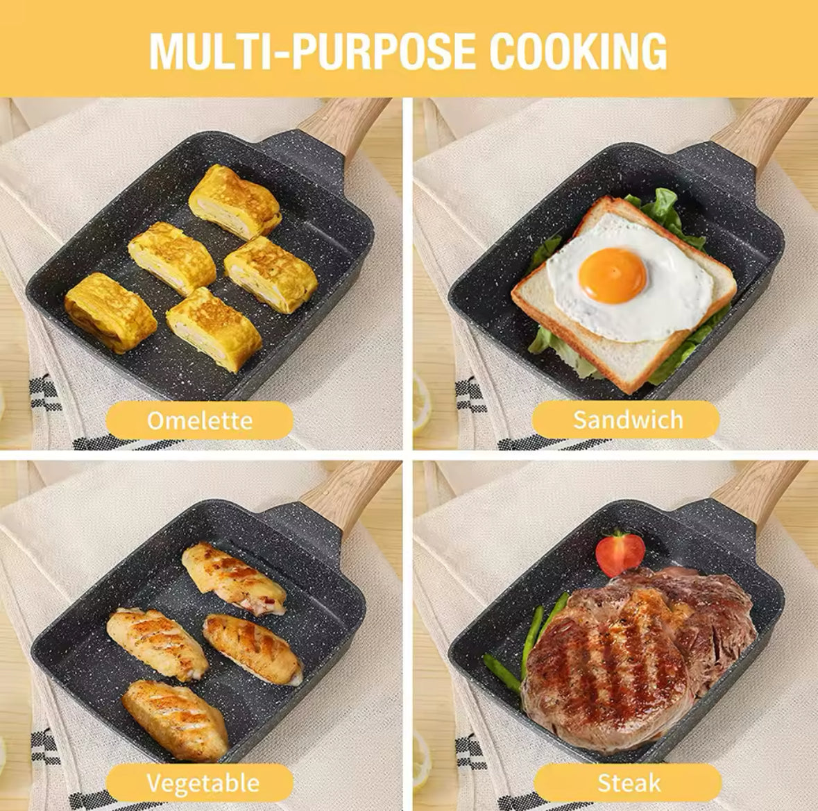 Non-Stick Wave Bottom Pan