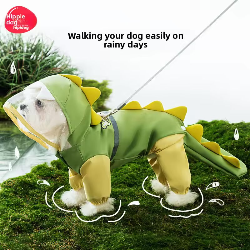 DinoTail Waterproof Dog Raincoat