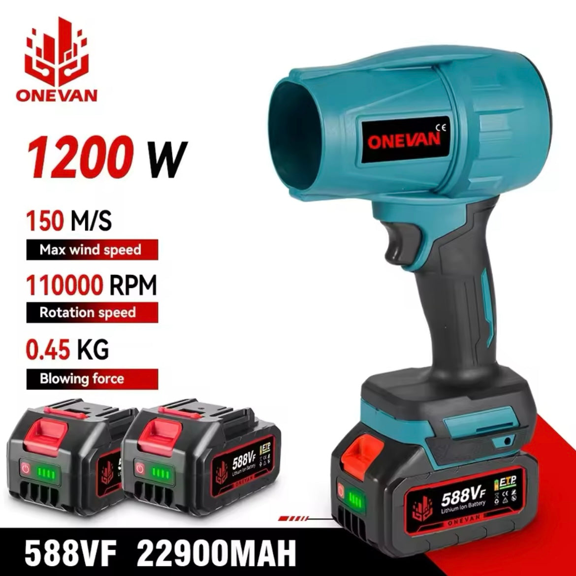 Cordless Turbo Super Power Jet Blower