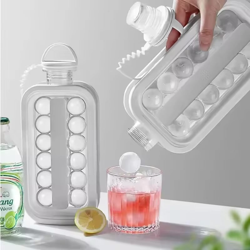 2-in-1 Portable Silicone Ice Ball Maker Kettle