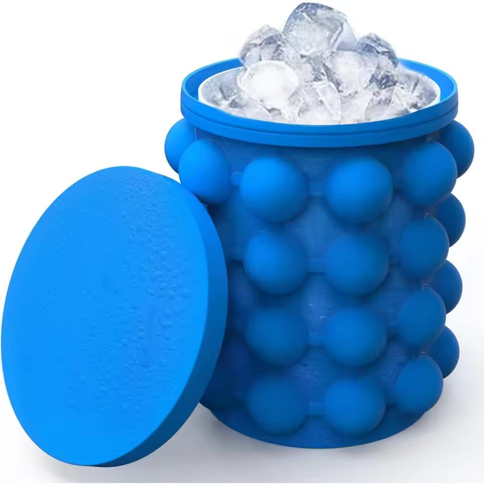 2-in-1 Silicone Ice Bucket & Tray