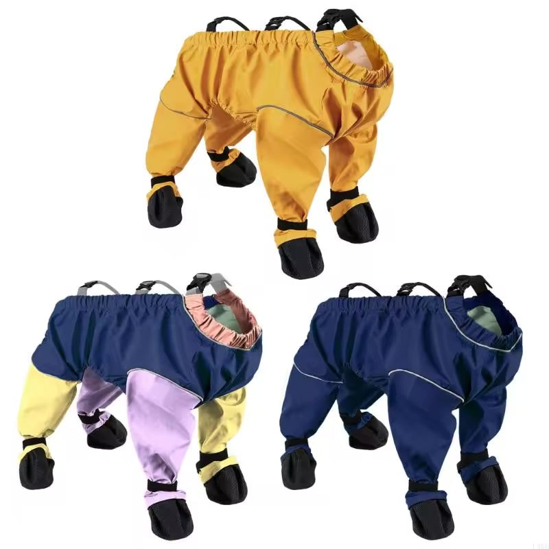 Dog Jumpsuit with Foot Protectors