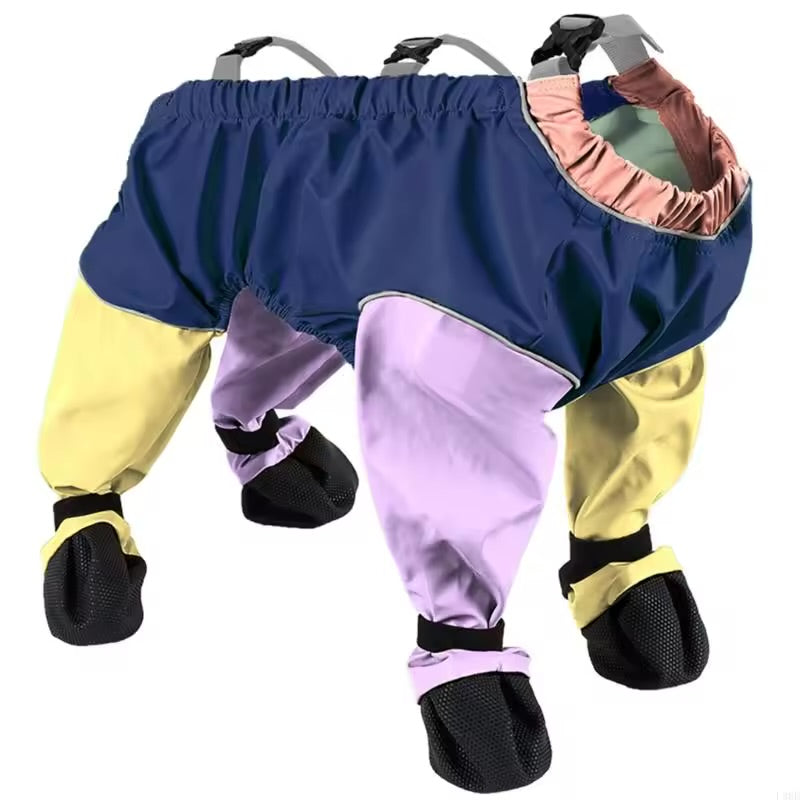 Dog Jumpsuit with Foot Protectors