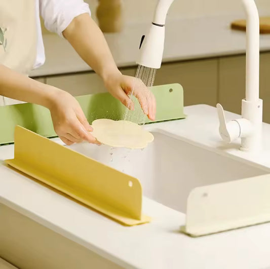 Silicone Sink Baffle Splash Guard with Suction Cup