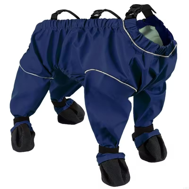 Dog Jumpsuit with Foot Protectors