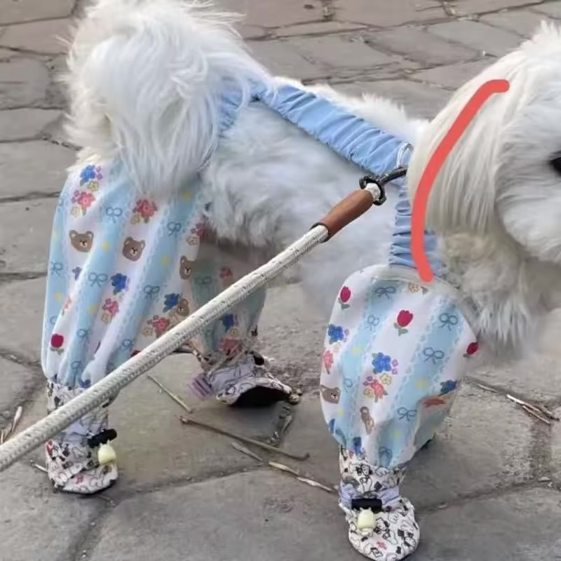 Dog Jumpsuit with Shoes