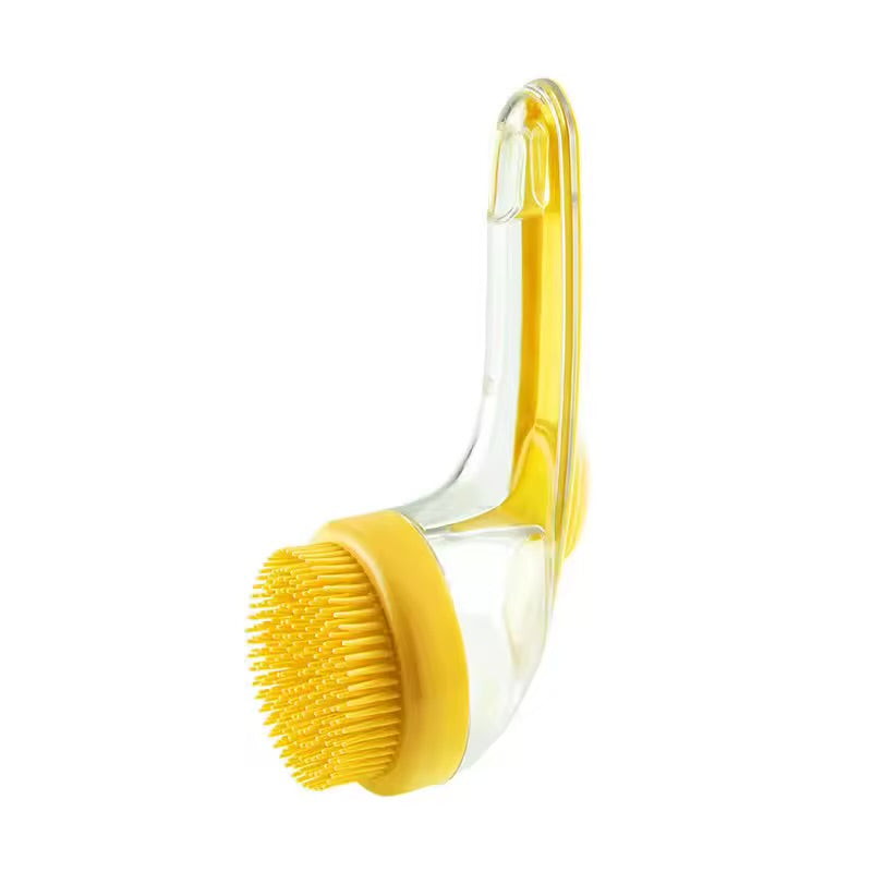 Pet Bath Brush with Shampoo Dispenser