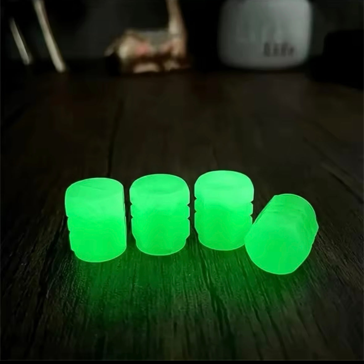 Glowing Tire Valve Caps