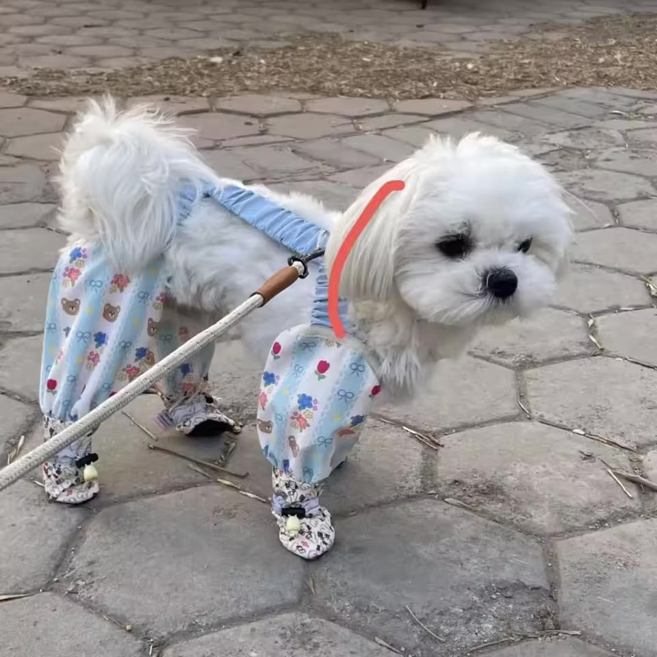 Dog Jumpsuit with Shoes