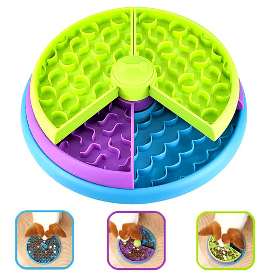 Layers Interactive Slow Feeder Dog Bowl – Non-Slip Puzzle Game for Slow Eating