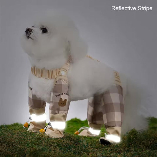 Reflective Stripe Pet Pants With Boots