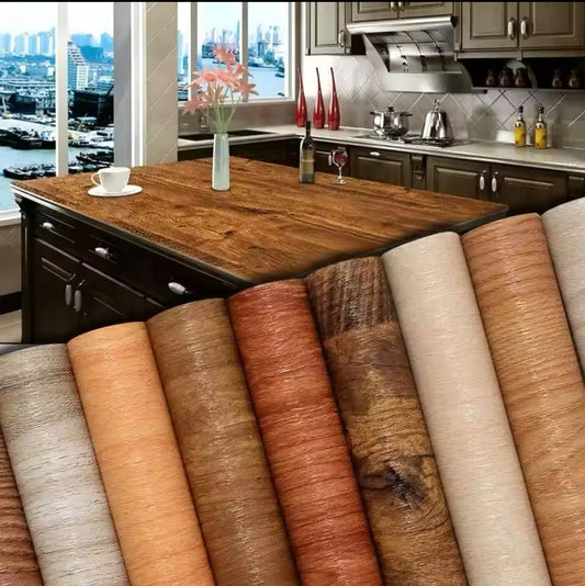 Self-Adhesive Vinyl Wood Wallpaper