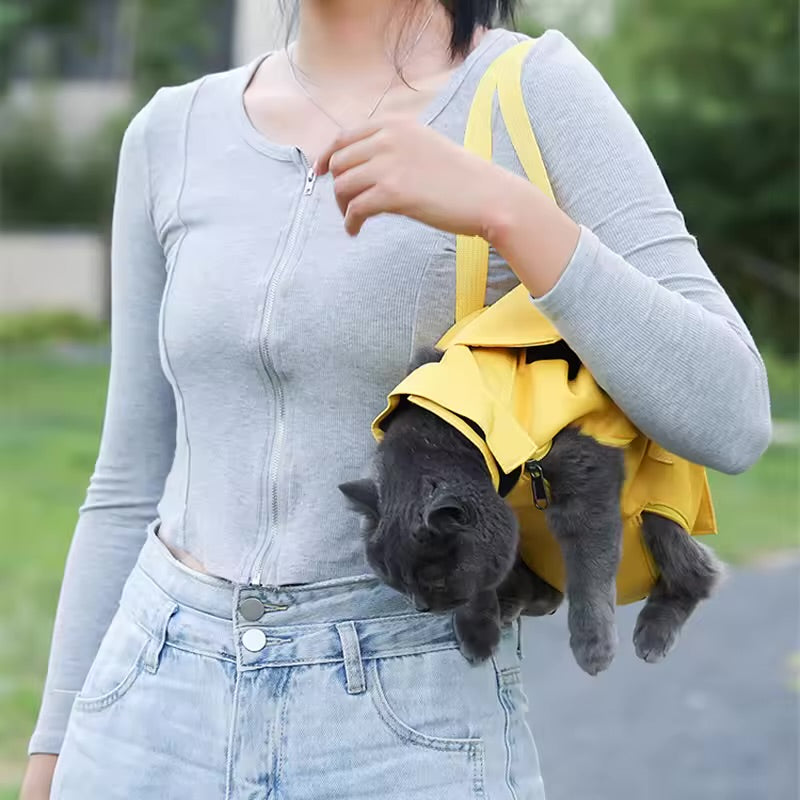 Pet Protection Carrier Bag – Breathable, Anti-Scratch Restraint Bag for Cats & Small Dogs