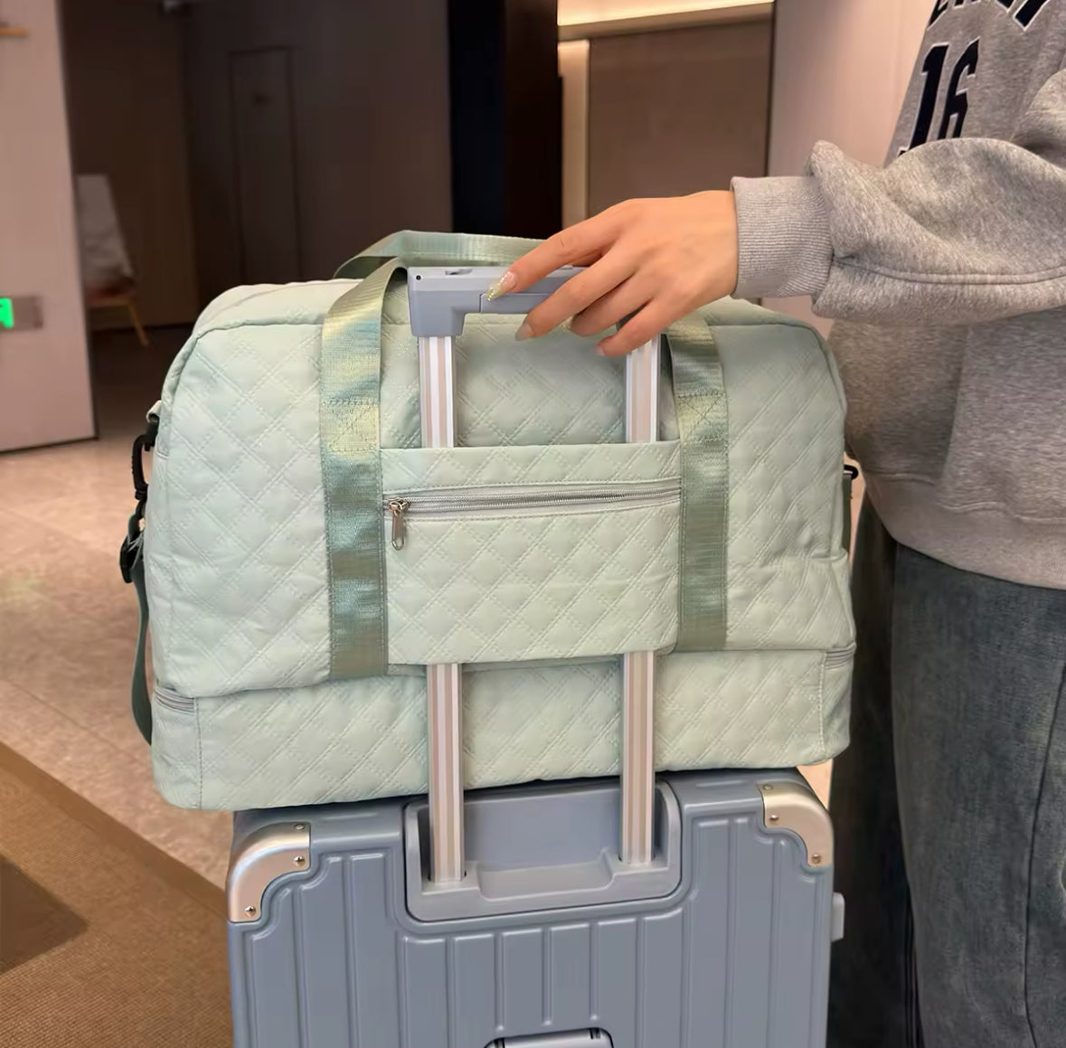 Spacious Travel Duffle with Shoe Compartment