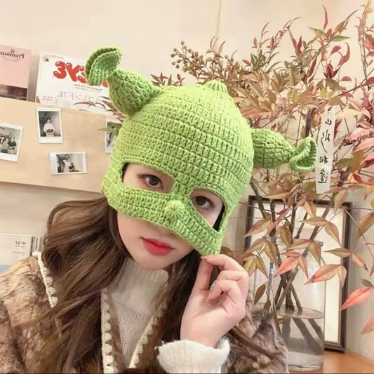 Knitted Shrek Hat