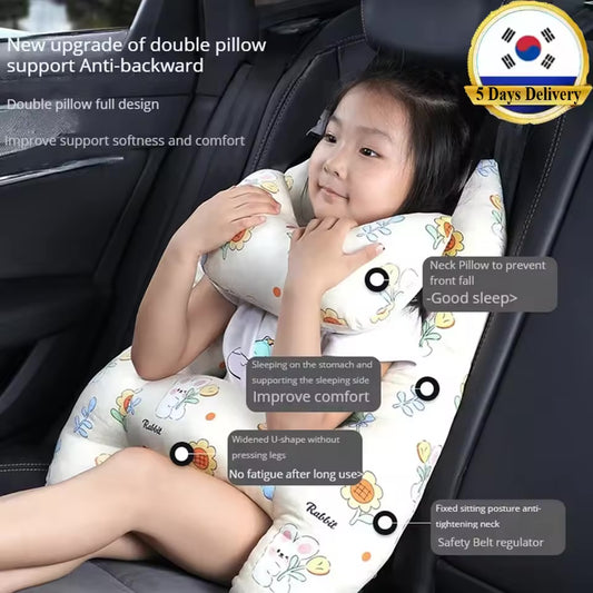 Car Sleeping Safety H-Shape Travel Pillow