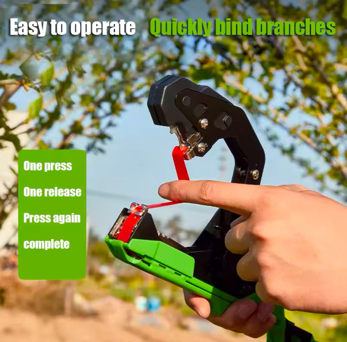 “BindCraft” Hand-Tying Binding Machine for Plant Tying