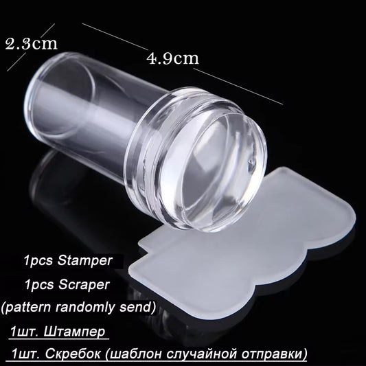 Clear Jelly Nail Stamper Set