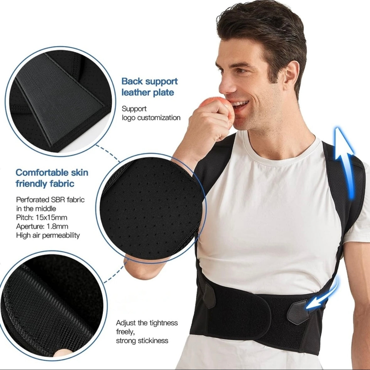 “Back- Fix” ADJUSTABLE BACK POSTURE BELT