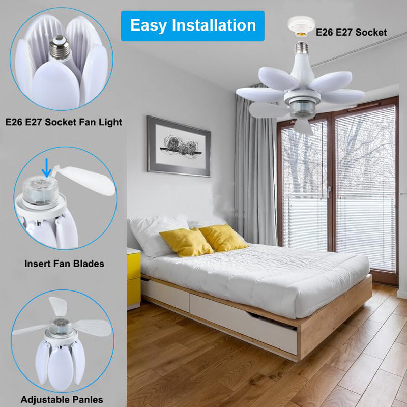 2-in-1 Ceiling Fan & LED Light