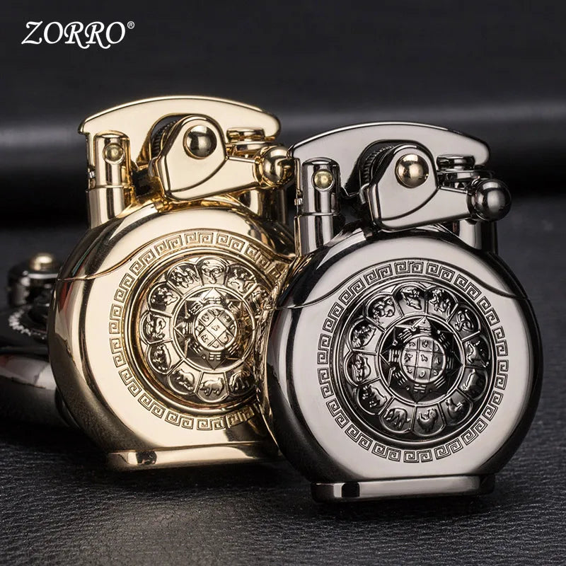 ZORRO Gold-Plated Vintage Lighter