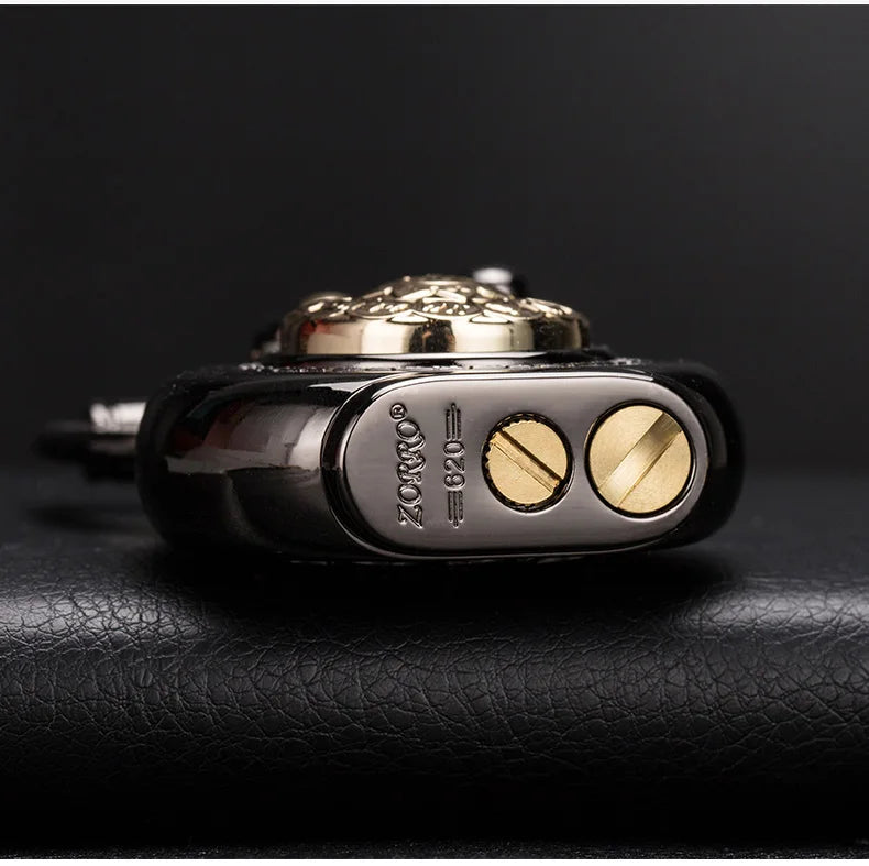 ZORRO Gold-Plated Vintage Lighter