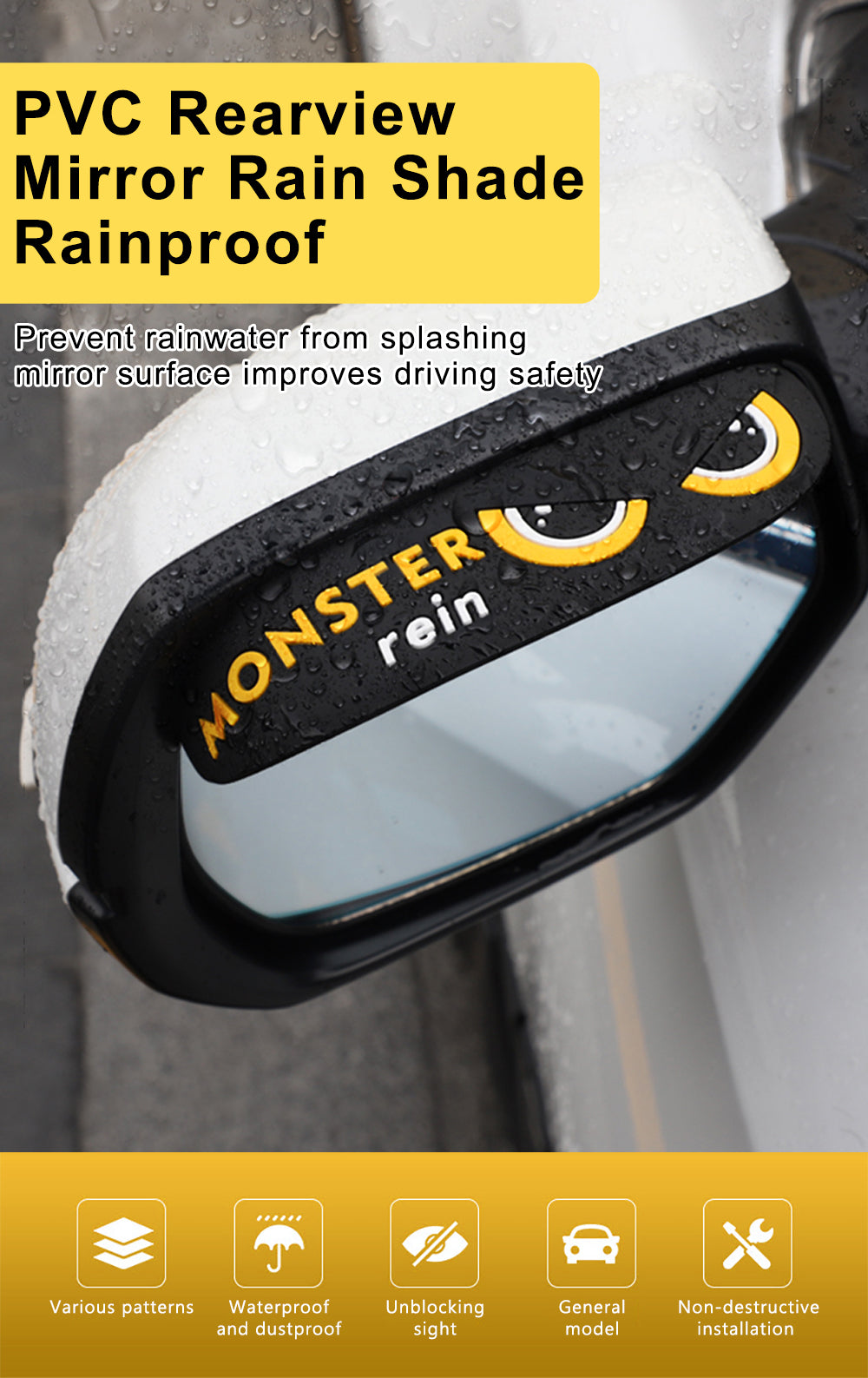 Universal Car Rain Rearview Mirror Film