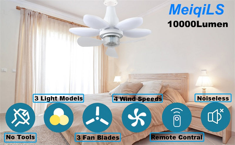 2-in-1 Ceiling Fan & LED Light